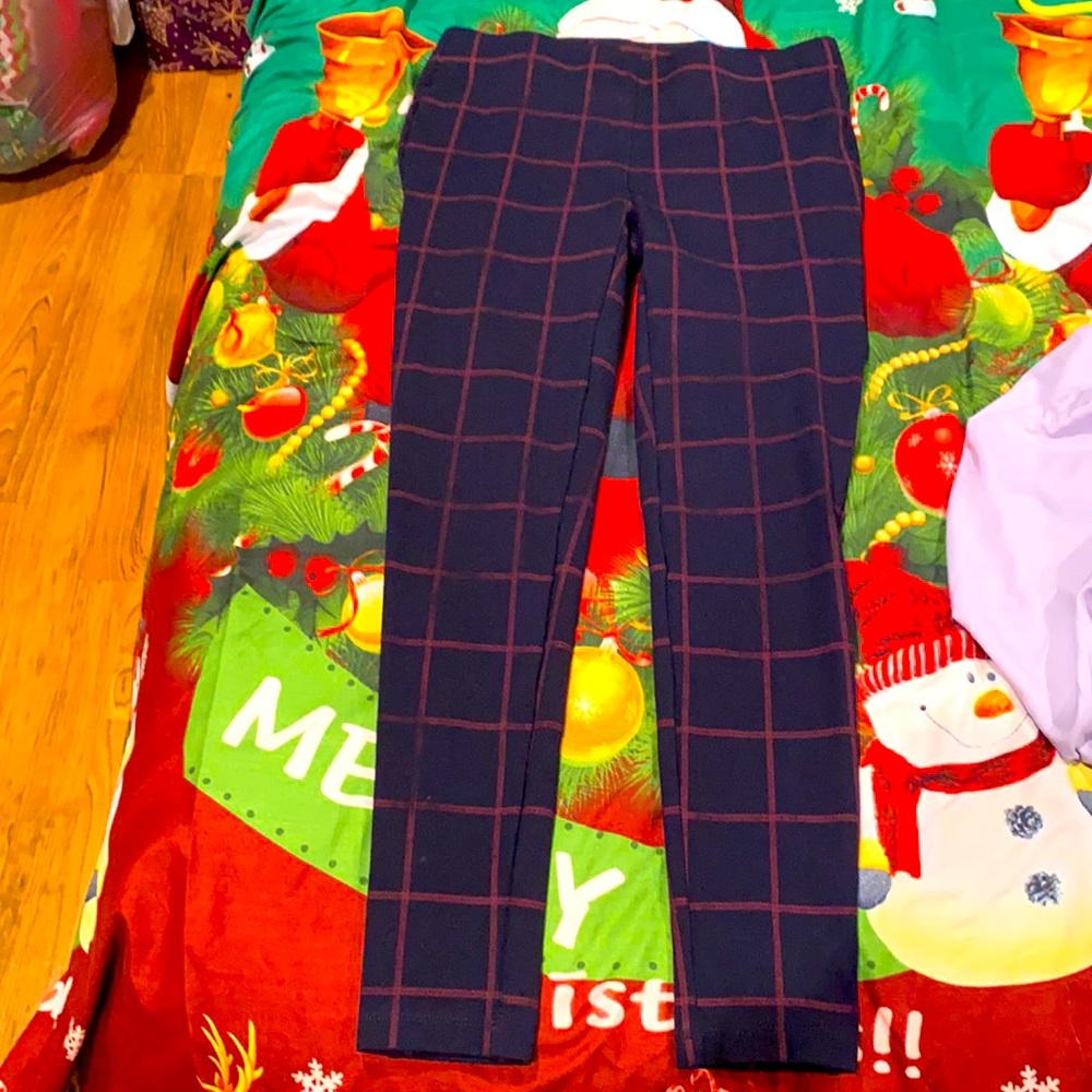 Checkered work pants